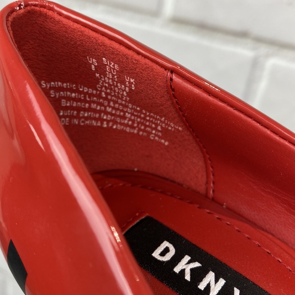 DKNY Red black and silver open toe heels NWT - Picture 12 of 12